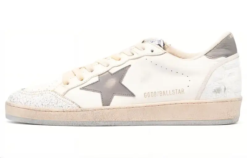 Golden Goose Logo-patch Leather Sneakers