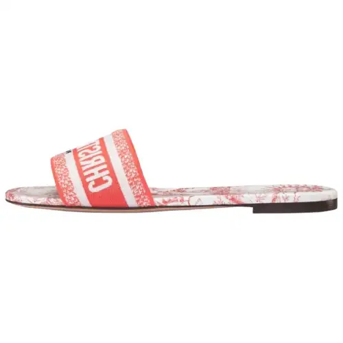 DIOR Dway Slide Slippers Women's Orange Red