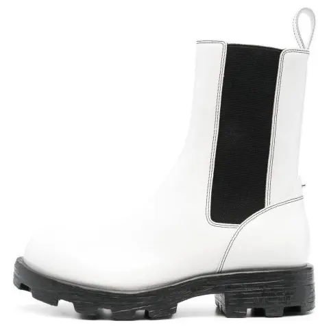 DIESEL Short Chelsea Boots Women's White
