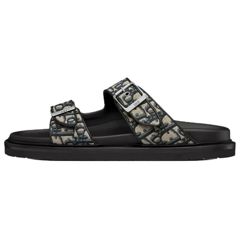 DIOR Aqua Sandal 'DIOR Oblique - Beige Black'