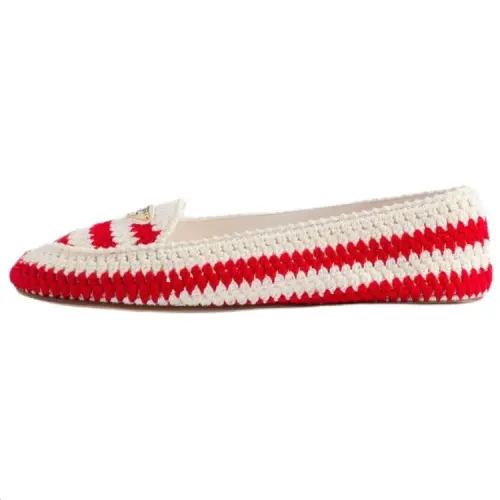 PRADA Mocassini Casual Shoes Women's Red