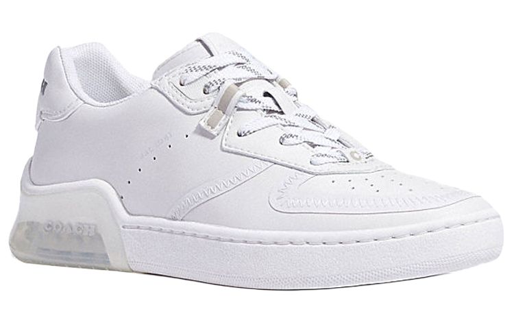 COACH CitySole Court Sports Low top Stylish Skateboarding Shoes Women's Pure White