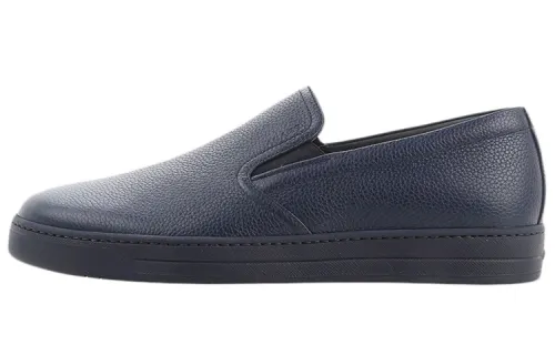 PRADA Cow Leather Men's Casual Shoes Men's Blue
