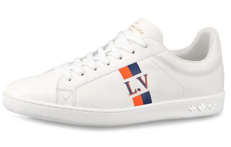 LOUIS VUITTON Luxembourg Sneakers 'White Orange'