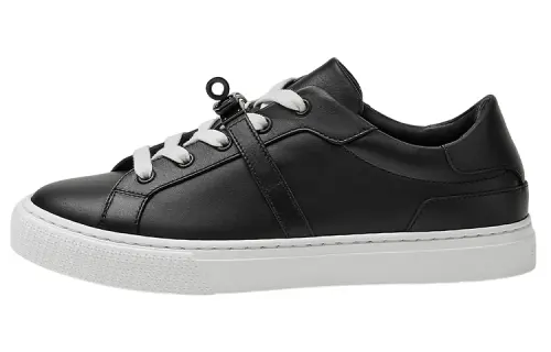 HERMES Day Low top Stylish Skateboarding Shoes Women's Black