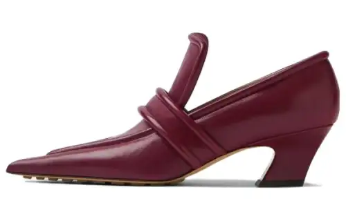 Bottega Veneta Spada Sheepskin Cone Heel High Heels 4.5cm Women's Jams Color