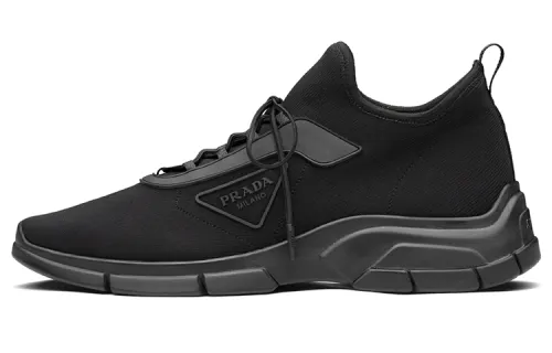 PRADA Fabric Low top Casual Shoes Men's Black