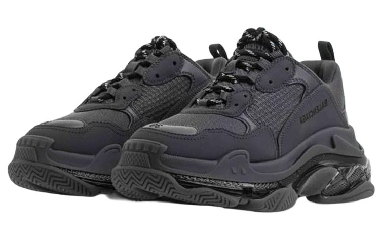 Женские кроссовки Balenciaga Triple S (темно-синие) — фото 3