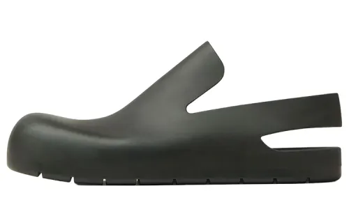 Bottega Veneta Rubber Slingback Puddle Shoe Black