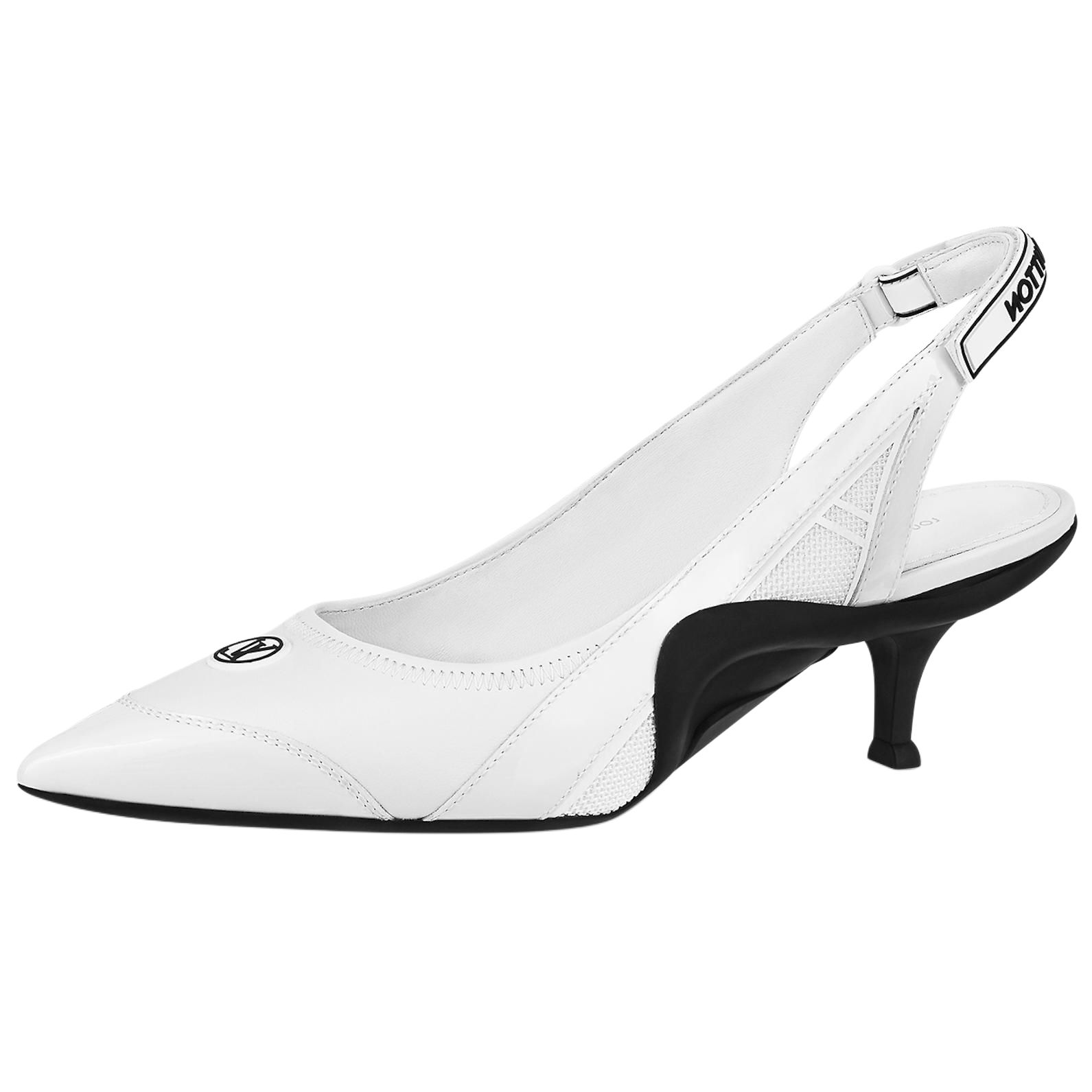 LOUIS VUITTON Archlight Slim Heel High Heels 5.5cm Women's White