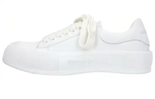 Alexander McQueen Deck Skate Low top Stylish Skateboarding Shoes Men's White