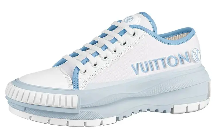 LOUIS VUITTON Squad Sneakers 'White Blue' Women's
