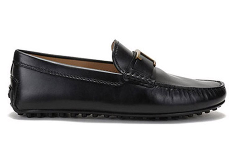 TOD'S logo-plaque leather loafers