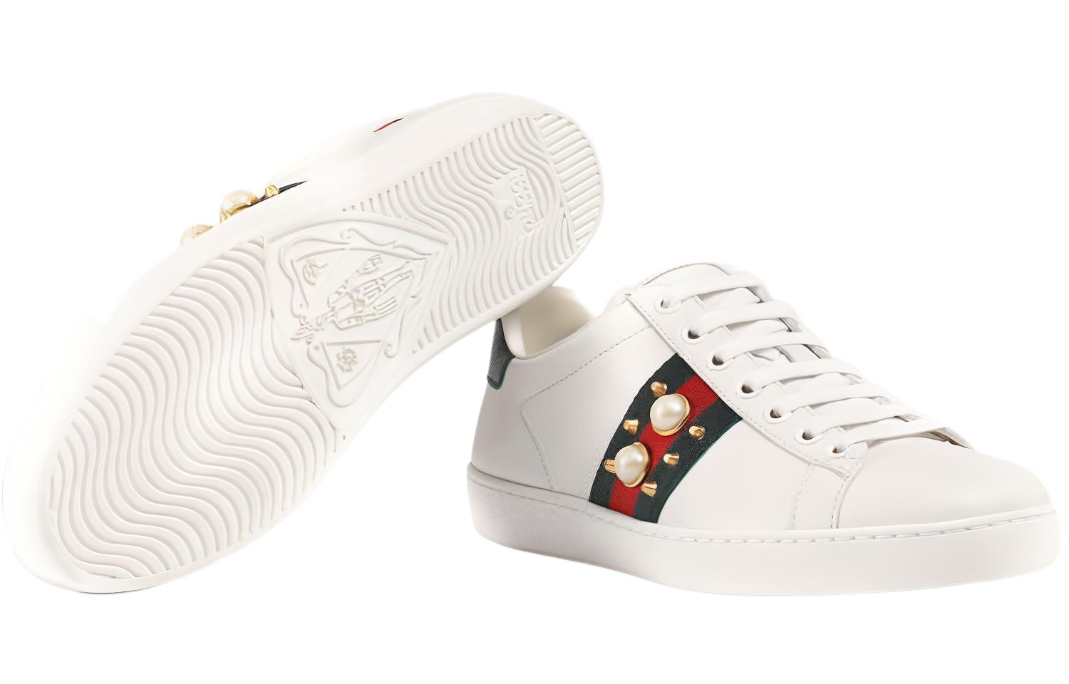 Женские кеды Gucci ACE (белые) — фото 5