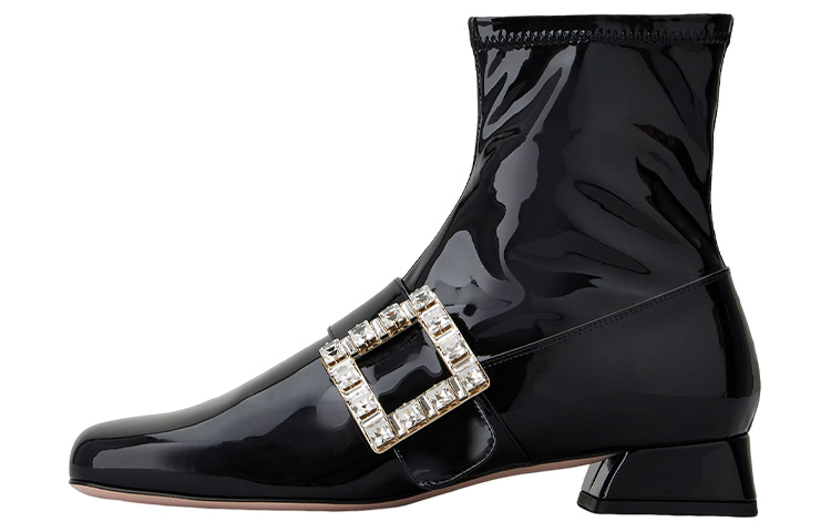 Roger Vivier Leather Ankle Boots Women's Black