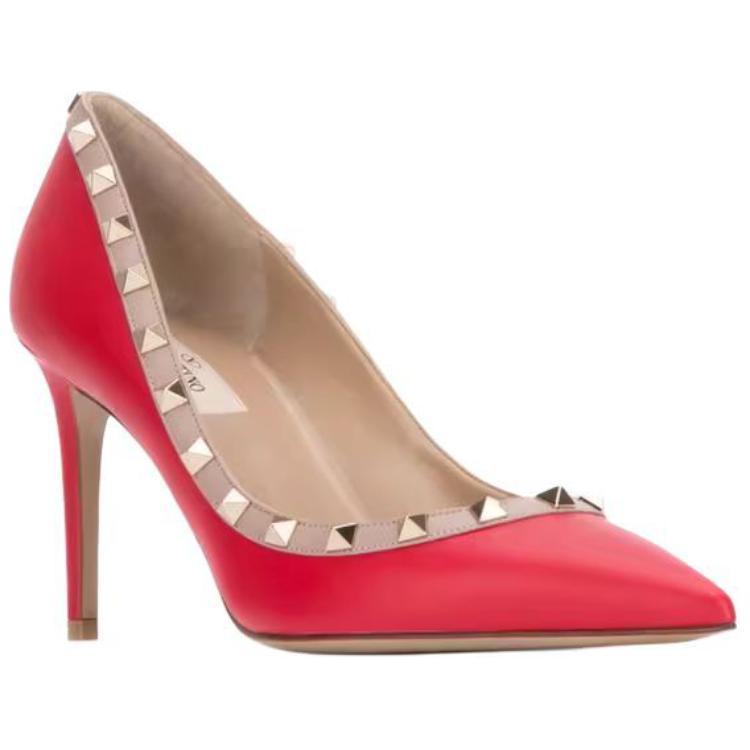 Женские туфли Valentino VLogo Signature (красный) — фото 3