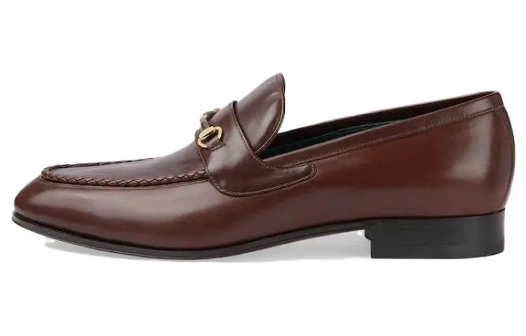 GUCCI Horsebit Loafers 2cm Men's Brown