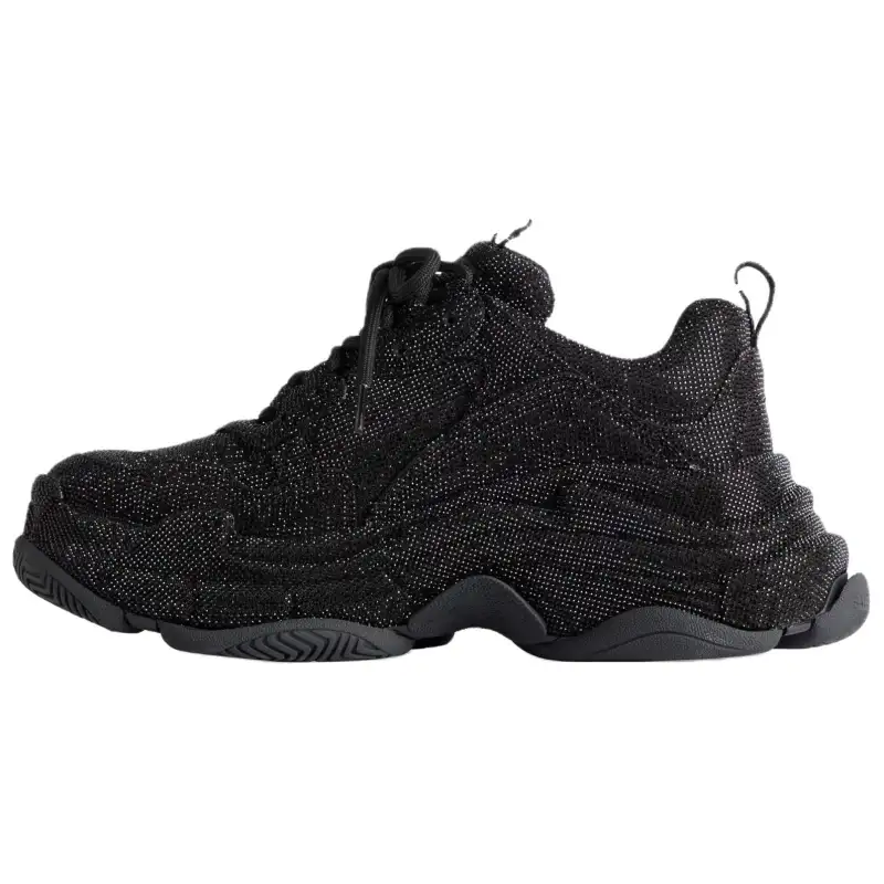 Balenciaga Triple S Low top Chunky Sneakers Women's Black