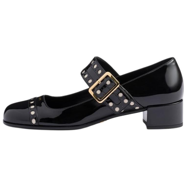 Женские туфли Prada Мэри Джейн (черные)