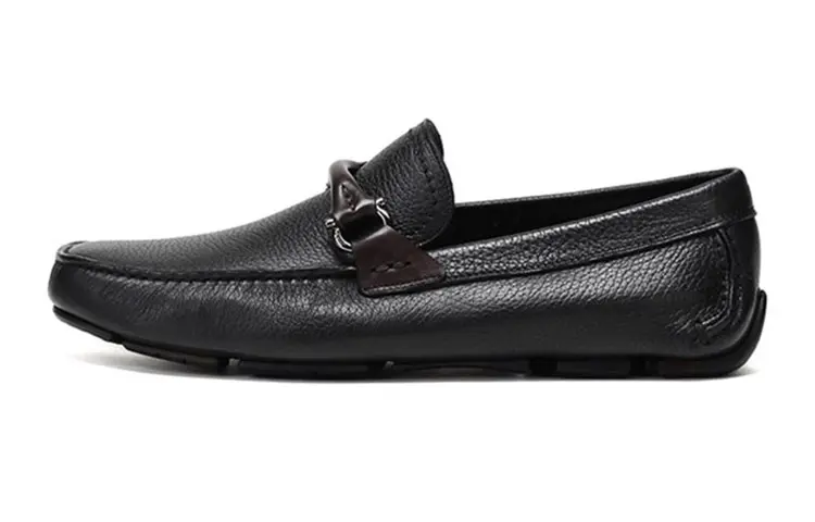 Ferragamo Men's Casual Shoes Men's Low Top Black