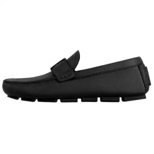 LOUIS VUITTON Monza TaÏga Leather Casual Shoes Men's Black