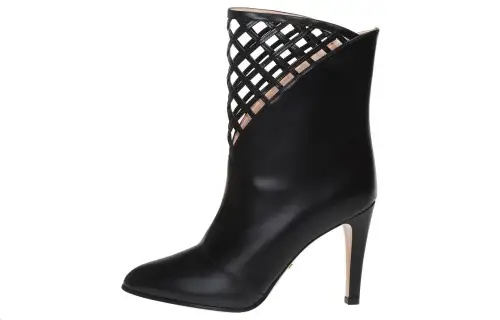 GUCCI Cutout Leather Ankle Boot