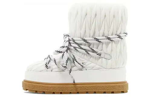 MIU MIU Ankle Boots Women's White