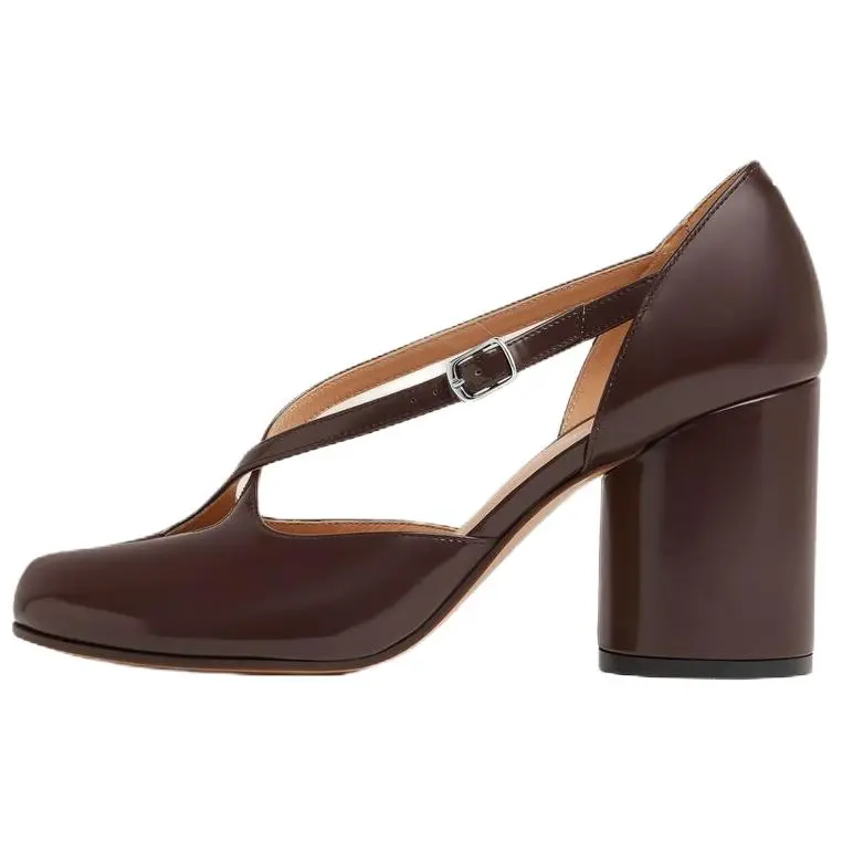 Maison Margiela Tabi Block Heel High Heels Women's Brown