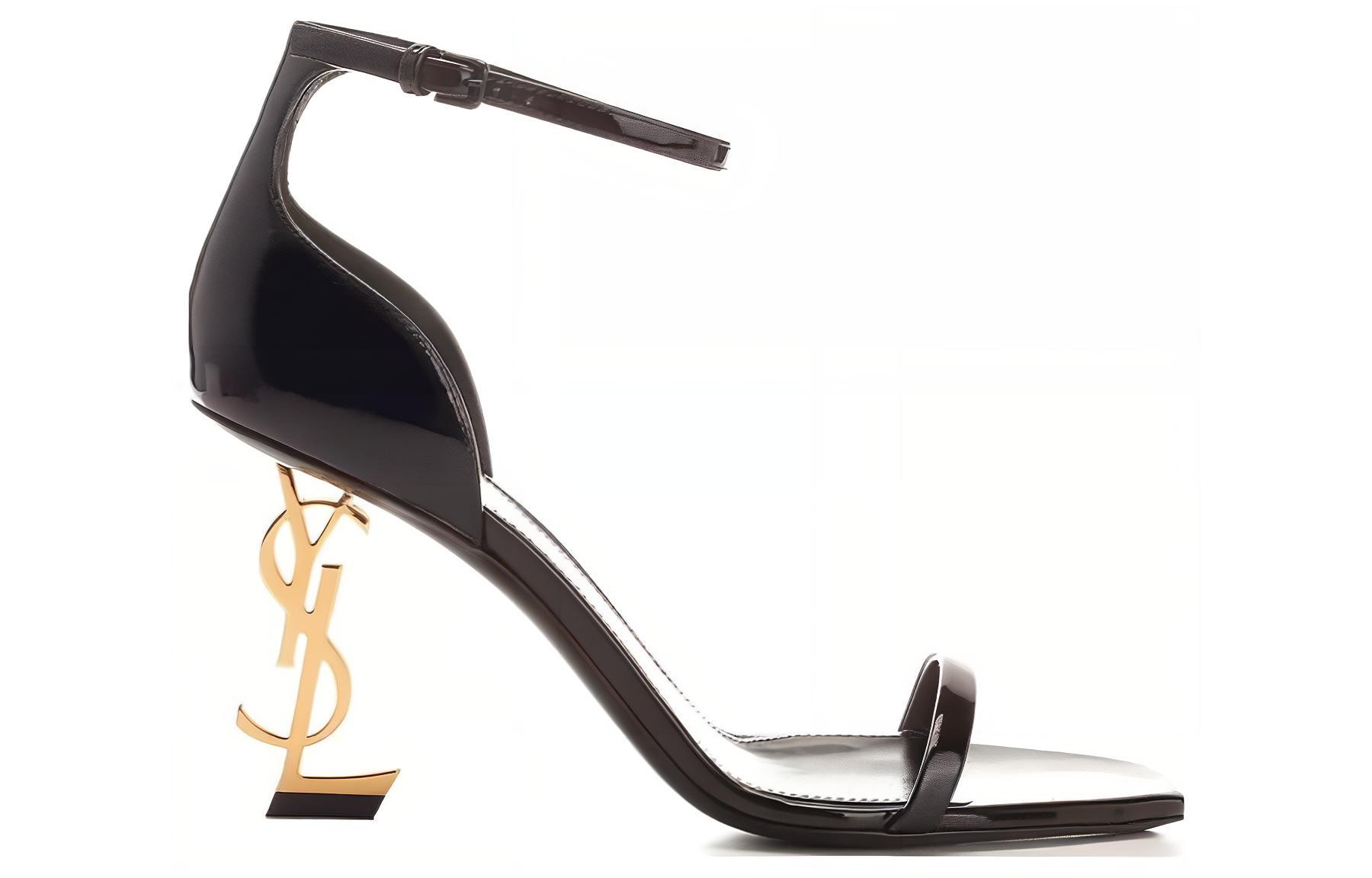 Saint Laurent Opyum 85mm patent-leather sandals Women's