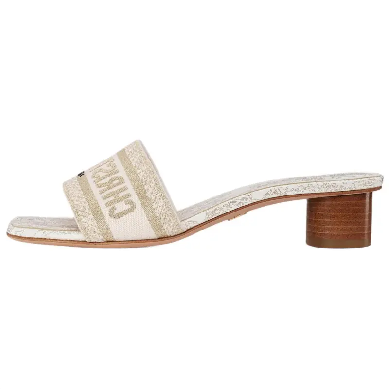 DIOR Dway Slide Slippers 3.5cm Women's Beige