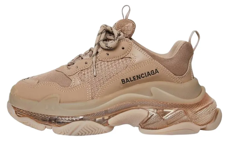 Balenciaga Triple S Sneakers 'Clear Sole Brown' Women's