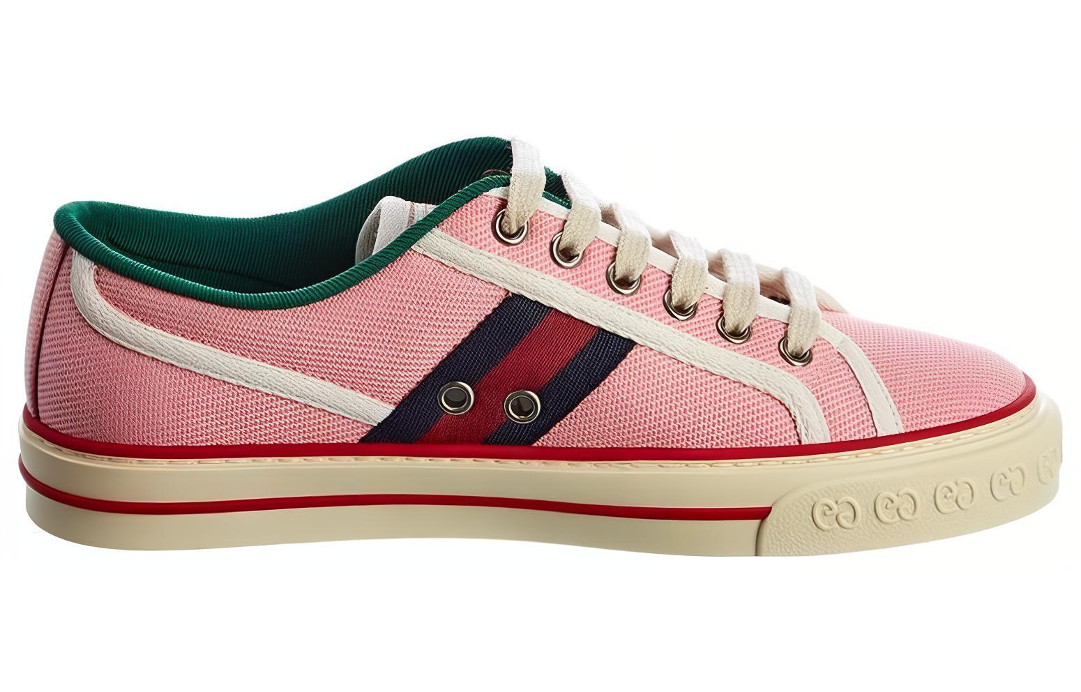 Женские кеды Gucci Tennis 1977 (розовые) — фото 2