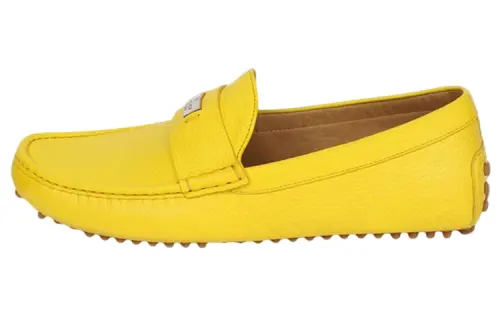GUCCI Gommino Loafers Men's Yellow