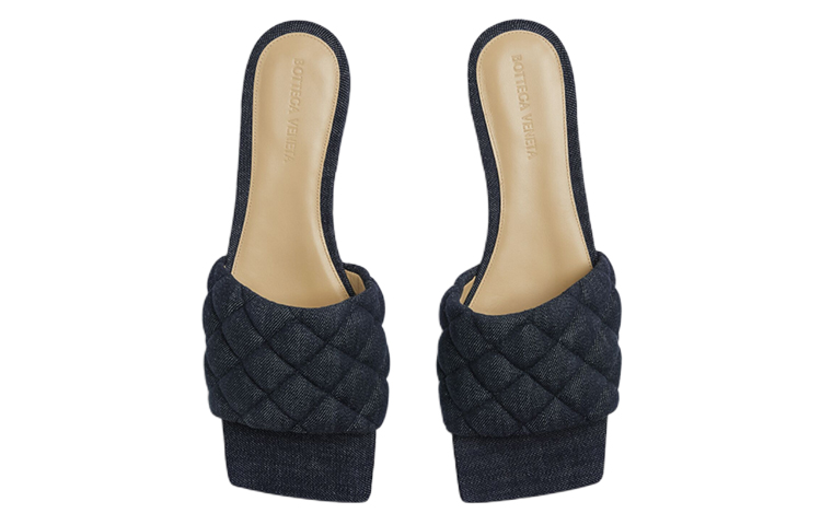Женские сабо Bottega Veneta (индиго) — фото 4