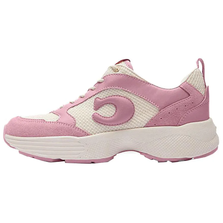 COACH Fabric Skateboard Shoes Women's Tulip Red