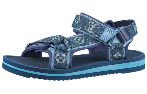 LOUIS VUITTON Panama Comfortable Stylish Sandal Men's Blue