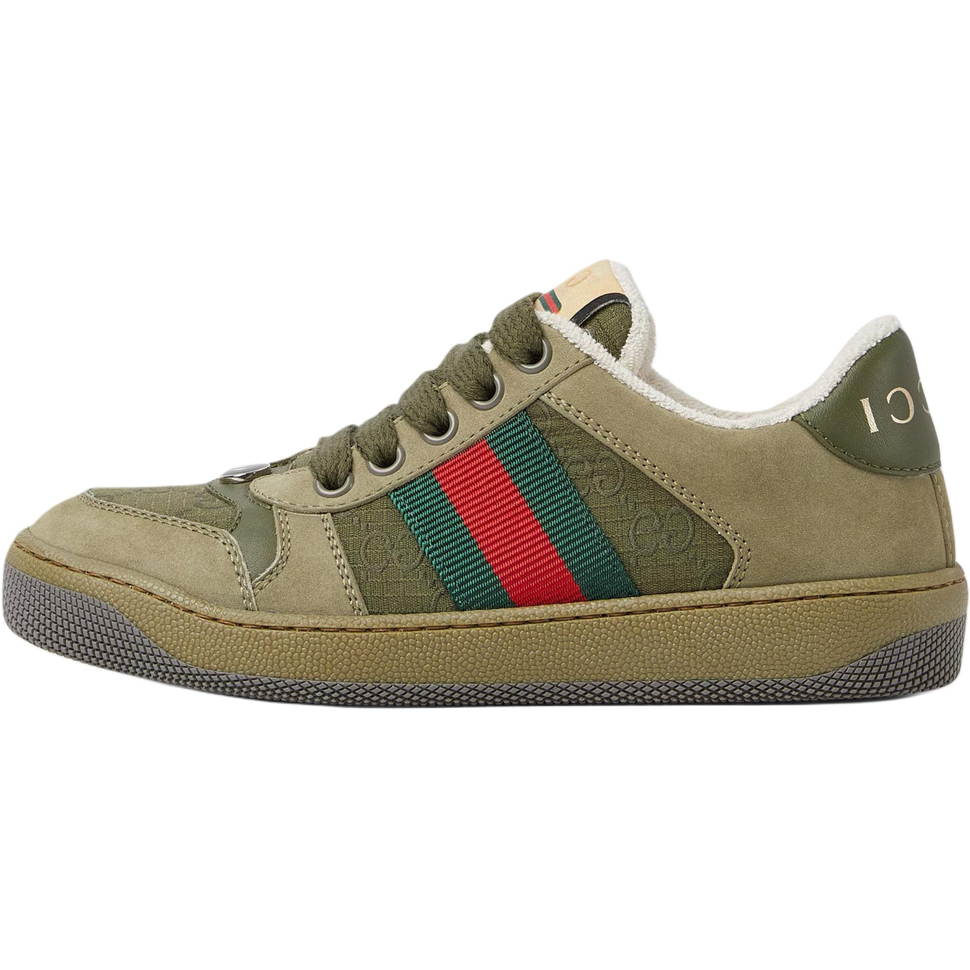Детские кеды Gucci Screener (зеленые)