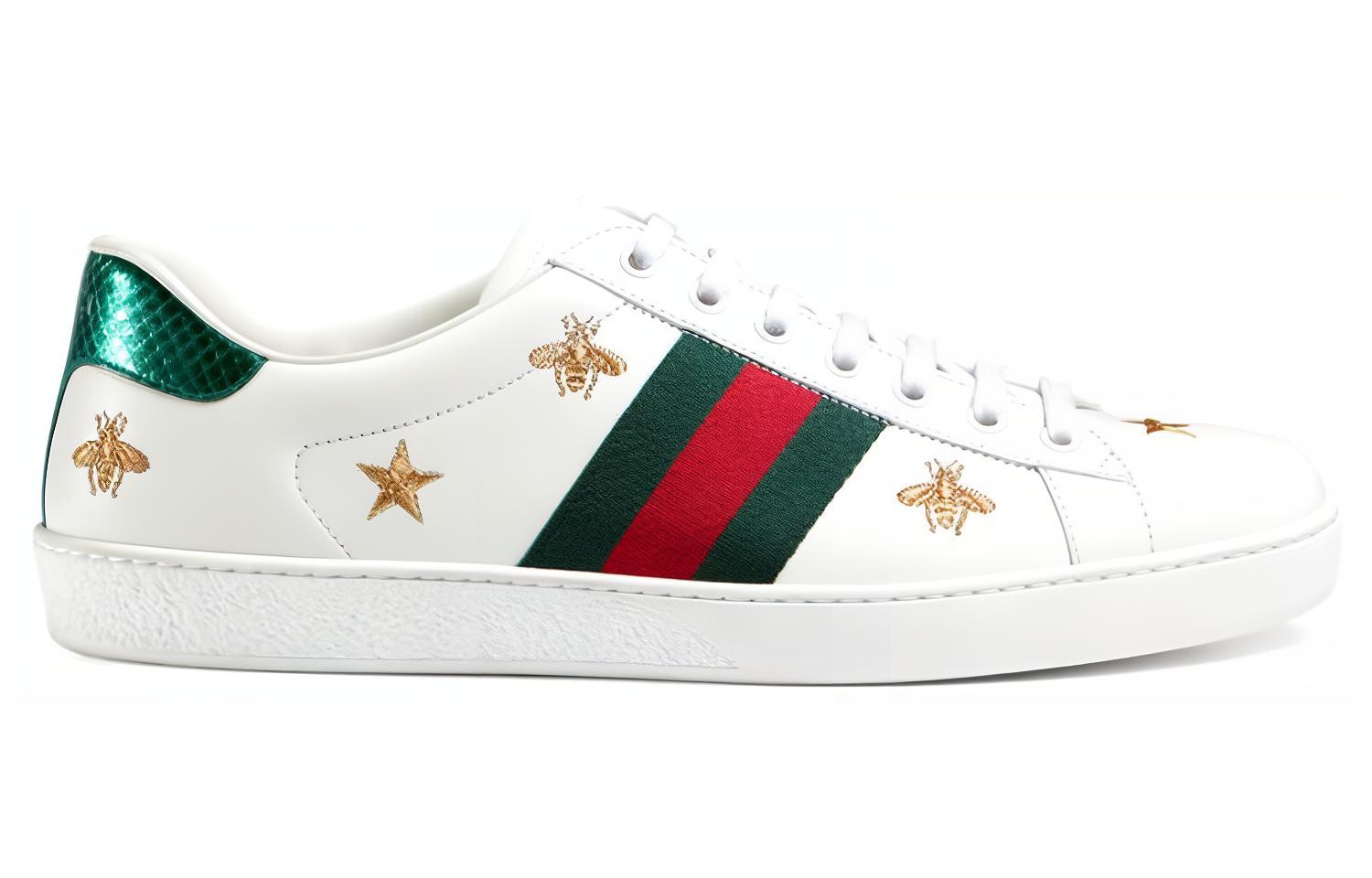 Мужские кеды Gucci ACE (белые) — фото 2