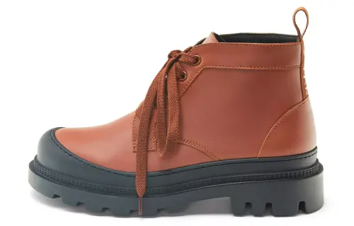 LOEWE Lace Up Ankle Boots Women's Brown
