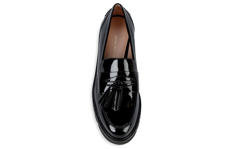 Stuart Weitzman/SW Adrina Patent Leather Loafers Women's Black