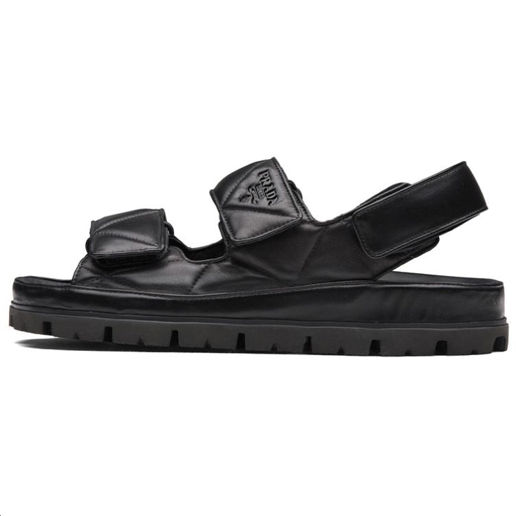 Женские сандалии Prada (черные)