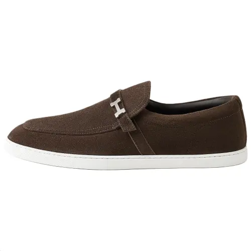 HERMES Like Casual Shoes 1.7cm Men's Umber