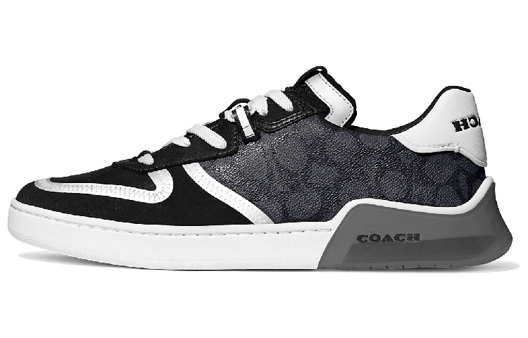 COACH CitySole Court Low top Stylish Skateboarding Shoes Men's Black