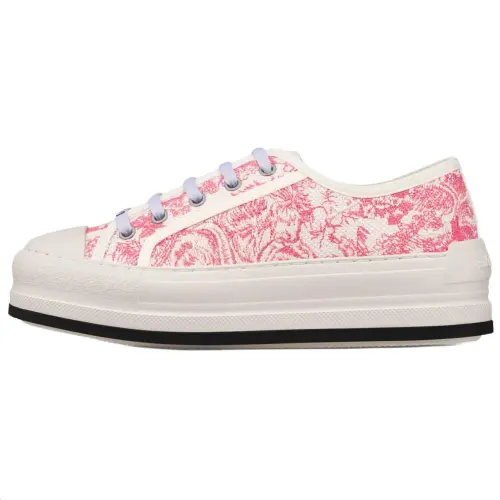 DIOR Walk'n'Dior Platform Shoes Low top Skateboard Shoes Women's Pink