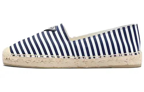 PRADA Fabric Casual Shoes Women's Blue White