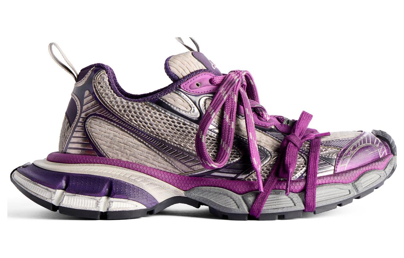 Balenciaga 3XL Mesh Low top Chunky Sneakers Women's Purple