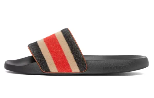 Burberry Quick Dry Slide Slippers Men's Light Camel