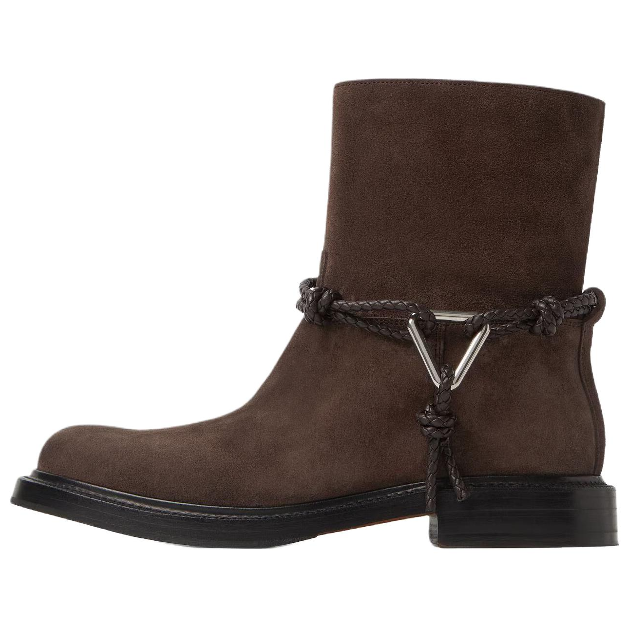 Женские ботинки Bottega Veneta James (коричневые)