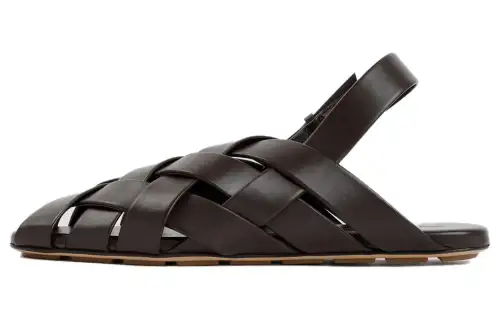 Bottega Veneta Leather Men's Casual Shoes Men's Brown