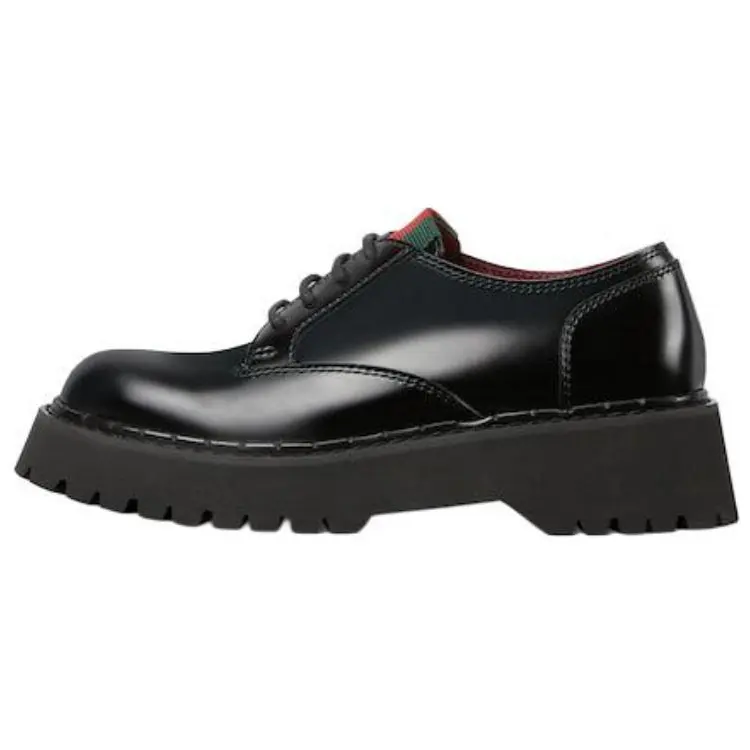 Gucci Wmns Web Lace Up 'Black' Women's